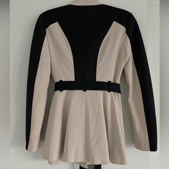 BEBE Two-tone Trench Coat - Picture 2 of 3